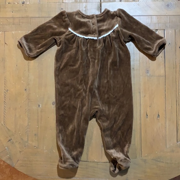 Janie and jack brown velour romper - Picture 6 of 6